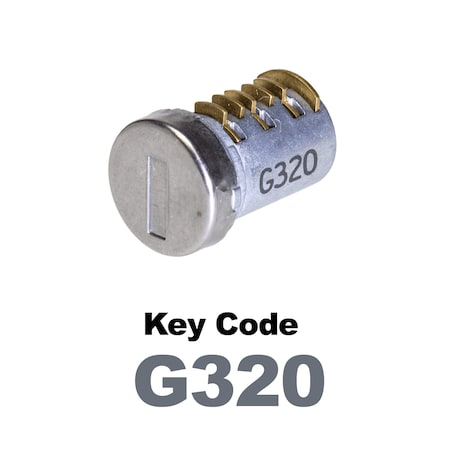 Global Replacement Lock Cylinder, For Non-Master Key Applications, For use in Locks with Key Code G320 KC-SNM-NK-320